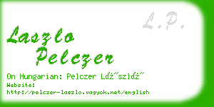 laszlo pelczer business card